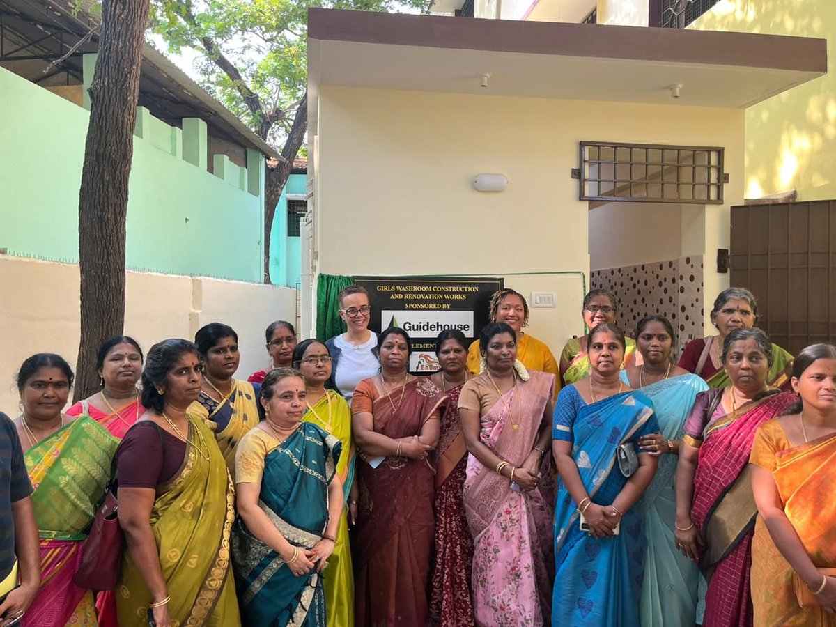 In #Chennai, our teams were able to help support the repair and renovation of bathrooms at an all-girl’s school, providing proper facilities to over 1,000 young women. Learn more: guidehou.se/47PEHbE #CorporateSocialResponsibility
