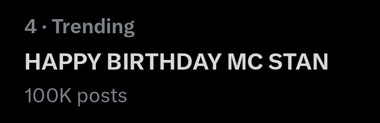 SeherKiLadki's tweet photo. Congratulations Everyone 100k done and dusted. 9 minutes left for Stanny Diwas. Lessgooooooo

HAPPY BIRTHDAY MC STAN https://t.co/BDscD34jUt