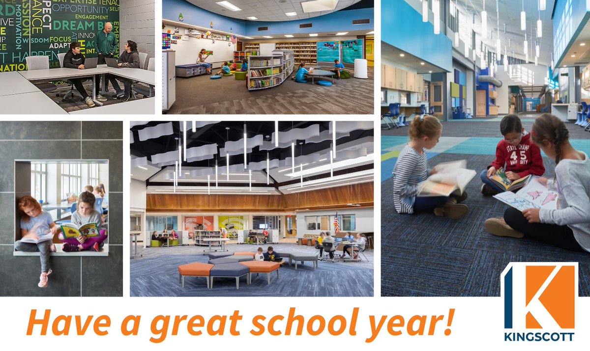 Welcome back students, educators, administrators, and staff as you return to school this fall! Best wishes, we hope you have a fantastic school year filled with learning and growth! #k12design #backtoschool #creatingplacesyoulllove