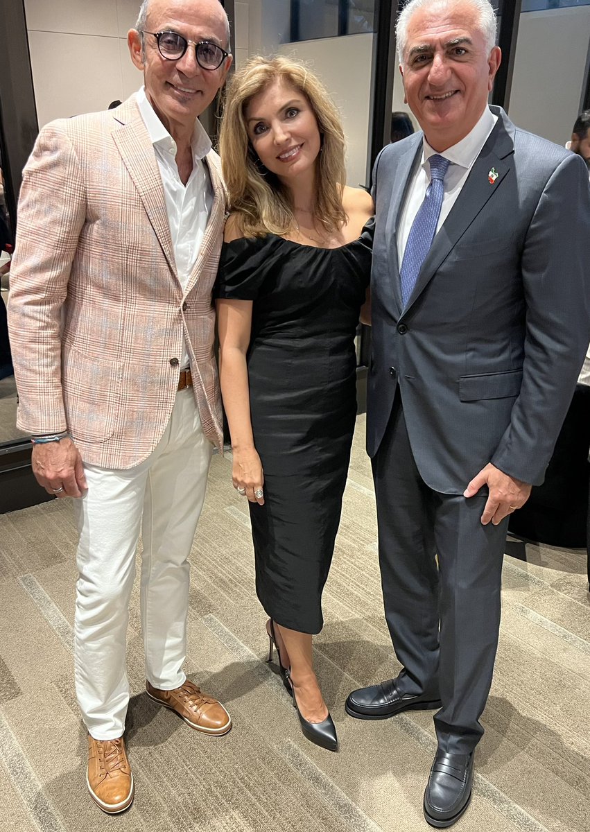 It was my pleasure to see you at the event. What a beautiful couple. It’s been a while. @officialrezapahlavi <a href="/yasmine/">Yasmine Richard</a>.pahlavi @maxcomedian @vossoughi_behrouz