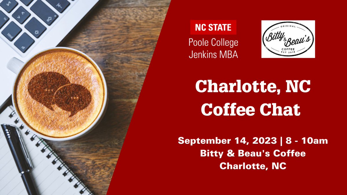 NCStateMBA's tweet photo. It’s never too early to start thinking about a graduate program at NC State. Check out these upcoming events, where you can meet our team + learn more about a Jenkins MBA: https://t.co/u6cMW5BEVr
@NCStatePoole #NCStateMBA https://t.co/QsE1xTUkZn