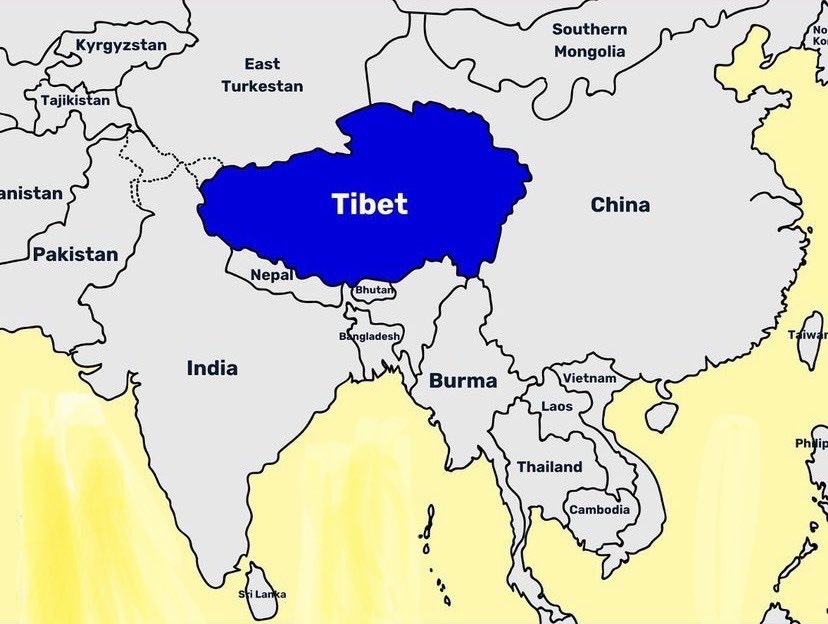 namdol_lhagyari's tweet photo. China under Xi continues to assert its manipulated version of history like Mao to extend its expansionist policy. The world needs to stop being China’s accomplice else it’ll become victim like occupied Tibet. China again announces its #standardmap against the truth #FreeTibet https://t.co/f1SRNej7d2