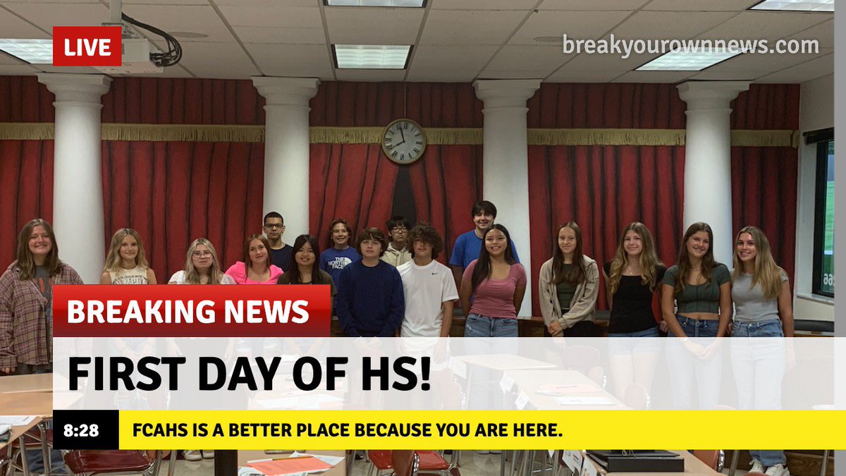 jkleinfc's tweet photo. I love the first day of school! So much potential in every student. #teachingisfun https://t.co/RErTEng6nM