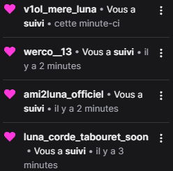 iunanovaa's tweet image. .@TwitchFR @TwitchSupport mon stream d&apos;aujourd&apos;hui, on peut avoir de l&apos;aide pour gérer ça ? Où je dois juste subir ? (C&apos;est en un seul stream d&apos;1h30).
