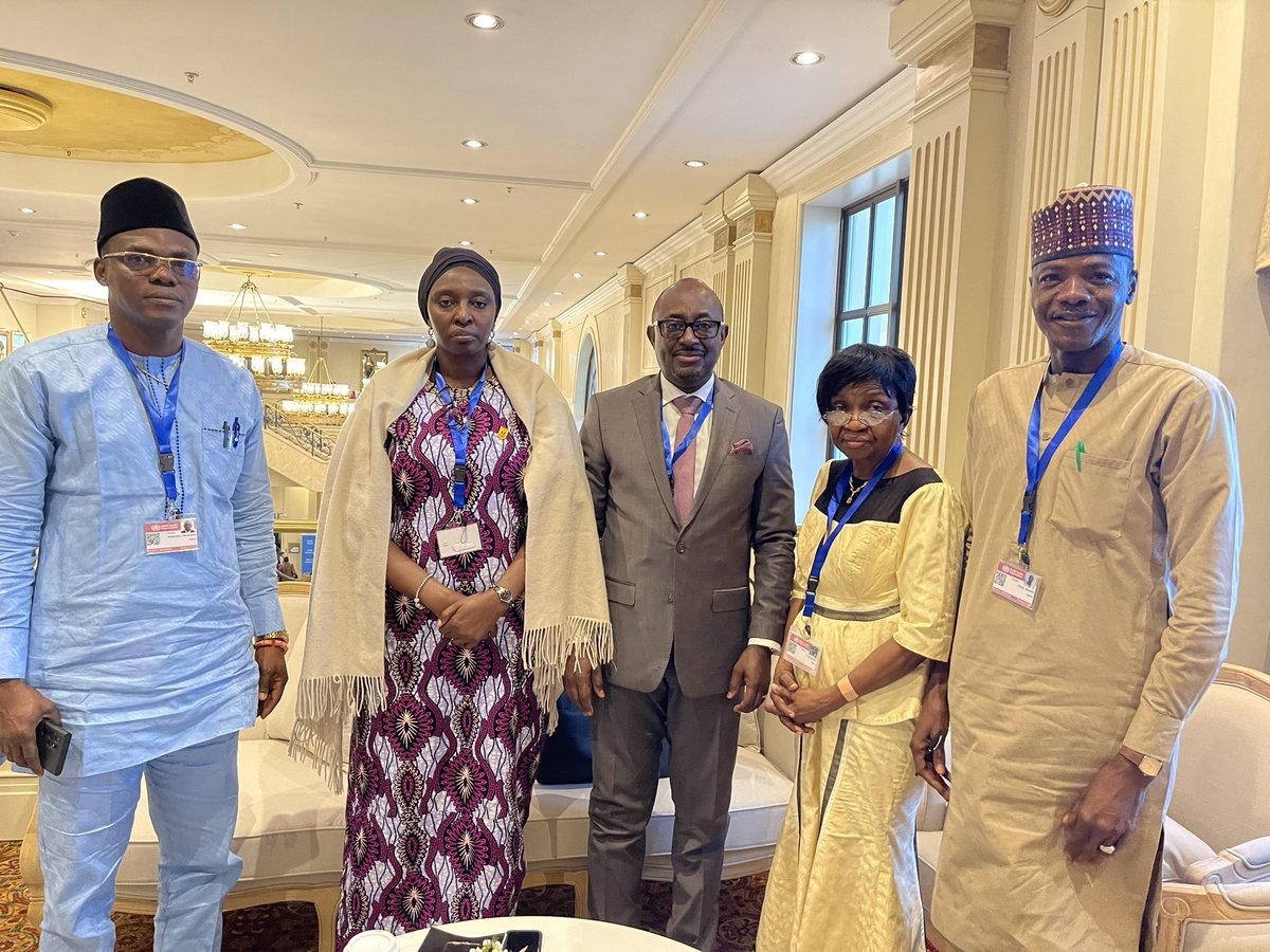 Today in the margins of WHO RC73 for Africa, I had fruitful meetings with his excellency the State Minister of Health of #Ethiopia @dereje_dugumaMD and the newly appointed Permanent Secretary of Nigeria FMOH Ms Kachallom S. Daju to discuss @gavi support for HPV vaccines intro.