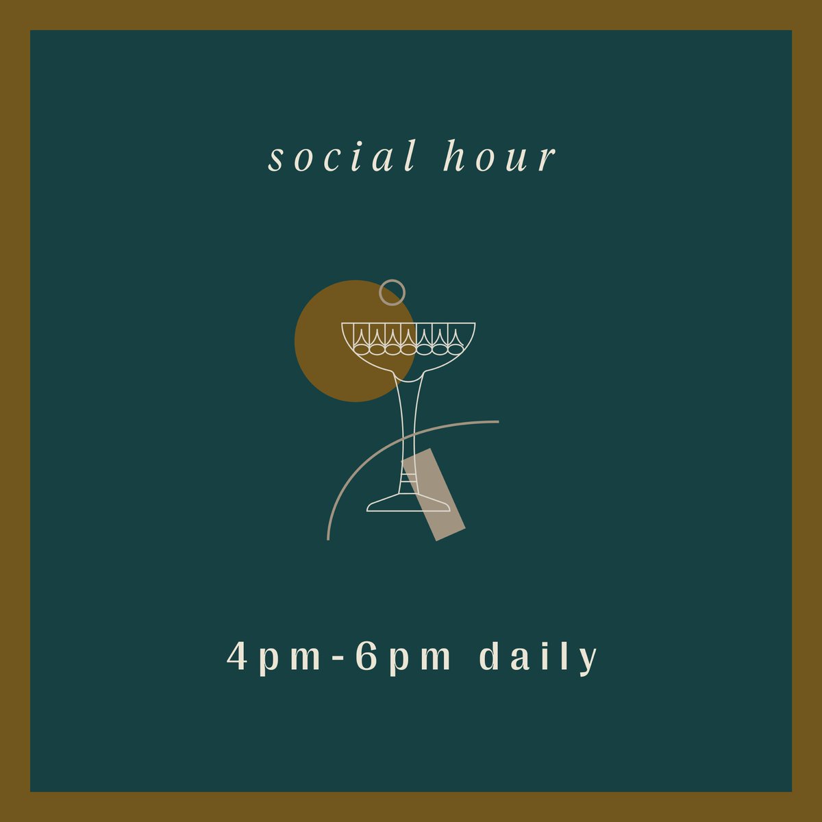 The Dirty is calling your name. 🍸

𝐒𝐎𝐂𝐈𝐀𝐋 𝐇𝐎𝐔𝐑 4pm-6pm
𝐌𝐄𝐍𝐔 bit.ly/3NVcXYn