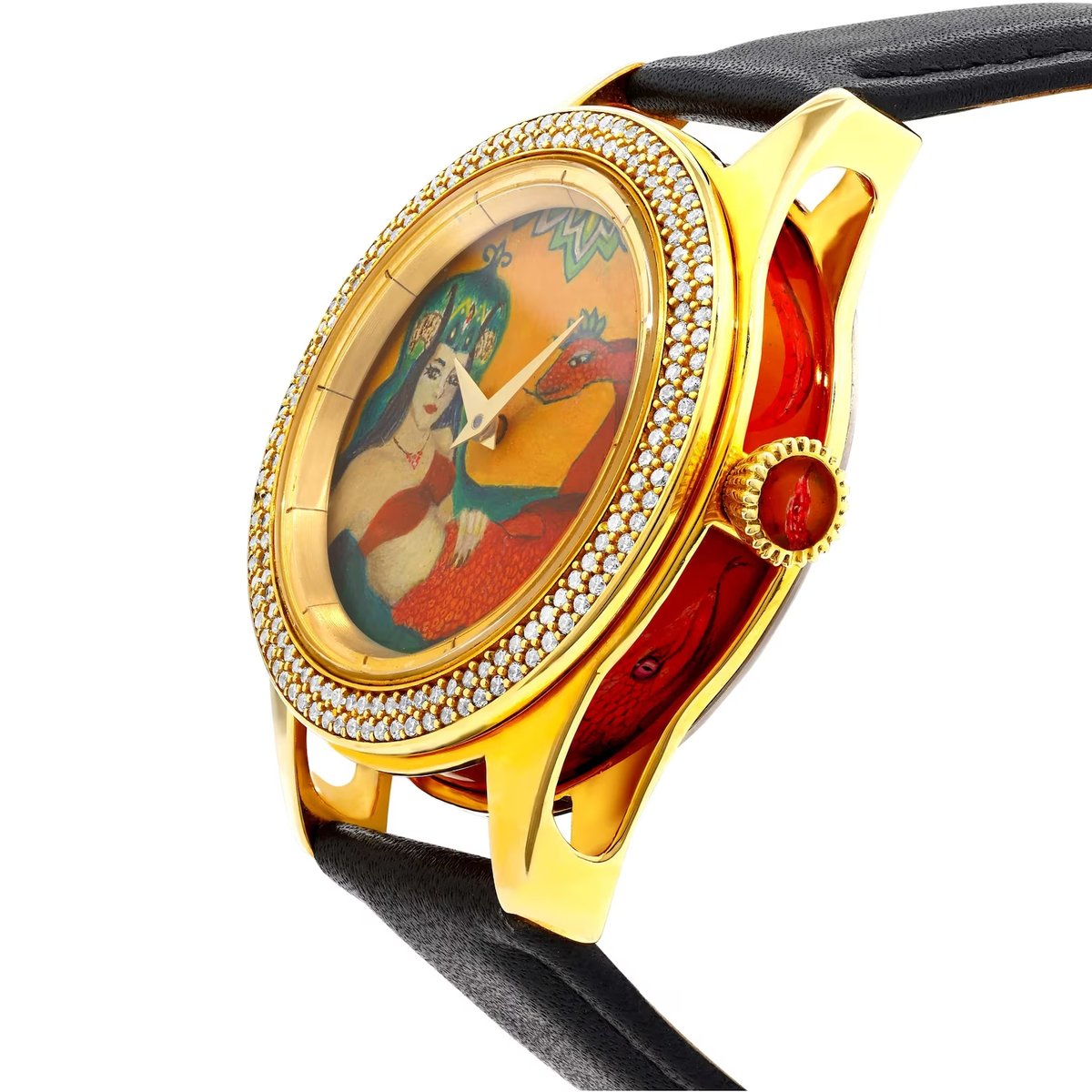 siriusdiamant's tweet image. Gorgeous Sahmaran Painted Watch, Real Diamonds Luxury Wristwatch

Etsy Link : t.ly/jd2W4

#SahmaranWatch #MythologyWatch #HandmadeWatch #HandPaintedWatch #SnakeWatch #LuxuryWatch #LeatherWatch #WomenWatch #WaterproofWatch #ShahmaranWatch #AnalogWatch #WomenGift