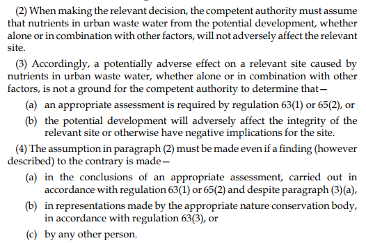 The #NutrientNeutrality amendment has been published. With these harmless-looking words, Government wants to disapply the #HabitatsRegulations to allow pollution without mitigation in England's most sensitive nature sites. Parliamentarians concerned about rivers, plz vote 'no'.