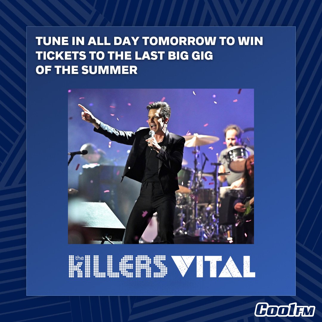 Cool FM (@coolfm) on Twitter photo Don't miss your chance to grab tickets to see <a href="/thekillers/">The Killers</a> at <a href="/BelfastVital/">Belfast Vital</a> this Friday π
Tune in all day tomorrow to Cool FM for your chance to win! Don't miss your chance to grab tickets to see <a href="/thekillers/">The Killers</a> at <a href="/BelfastVital/">Belfast Vital</a> this Friday π
Tune in all day tomorrow to Cool FM for your chance to win!
