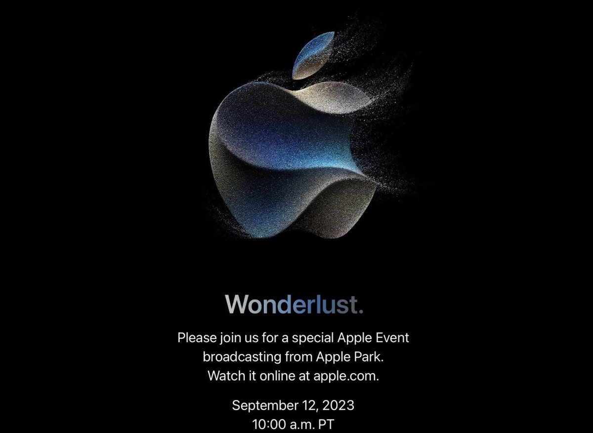 LuisGyG's tweet photo. El Apple Event del iPhone 15 ya tiene fecha, será el próximo martes 12 de septiembre a las 11am de la CDMX.

#AppleEvent #iPhone #iPhone15 @Apple https://t.co/8wHI4YsTDp