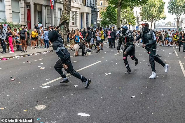 MrAndyNgo's tweet photo. Scenes of violence again played out at the #NottingHillCarnival in London as some attendees fought each other with machetes. The annual event has concluded with eight being injured by bladed weapons & 275 arrested for offenses including sex crimes, possession of weapons, assaults on police officers & drug possession. One police officer was sexually assaulted & another has been hospitalized.

The carnival is a celebration of British black Caribbean culture, regularly attracting huge crowds in the Notting Hill neighborhood. https://t.co/qDo677AGzZ