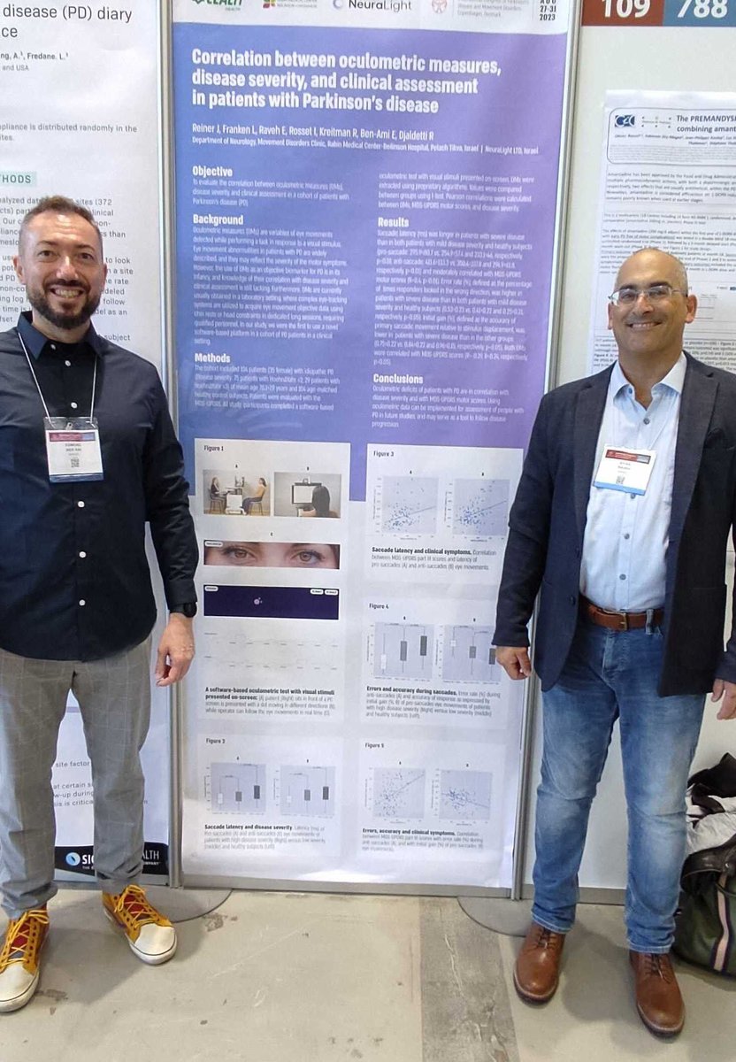 It's been a great week at the MDS Congress in Copenhagen for the NeuraLight team! We were thrilled to present our latest research in #Parkinsonsdisease. Interested to learn more about Oculometric #digitalbiomarkers? Drop us a note!