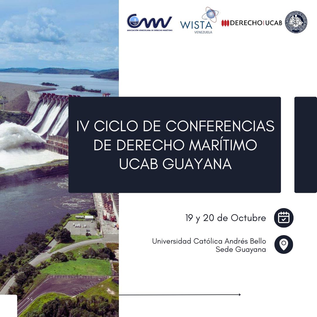 AVDM (@avdm_cmi) on Twitter photo La AVDM se complace en invitarlos al IV Ciclo de Conferencias de Derecho Marítimo a celebrarse en <a href="/UcabGuayana/">UCAB Guayana</a> el 19 y 20 de octubre. Este evento es organizado por la <a href="/AVDM_CMI/">AVDM</a>, la Rama Venezolana del <a href="/IIDM_oficial/">Instituto Iberoamericano de Derecho Marítimo</a>, <a href="/UcabGuayana/">UCAB Guayana</a> y <a href="/WISTAVenezuela/">WISTA Venezuela</a> La AVDM se complace en invitarlos al IV Ciclo de Conferencias de Derecho Marítimo a celebrarse en <a href="/UcabGuayana/">UCAB Guayana</a> el 19 y 20 de octubre. Este evento es organizado por la <a href="/AVDM_CMI/">AVDM</a>, la Rama Venezolana del <a href="/IIDM_oficial/">Instituto Iberoamericano de Derecho Marítimo</a>, <a href="/UcabGuayana/">UCAB Guayana</a> y <a href="/WISTAVenezuela/">WISTA Venezuela</a>