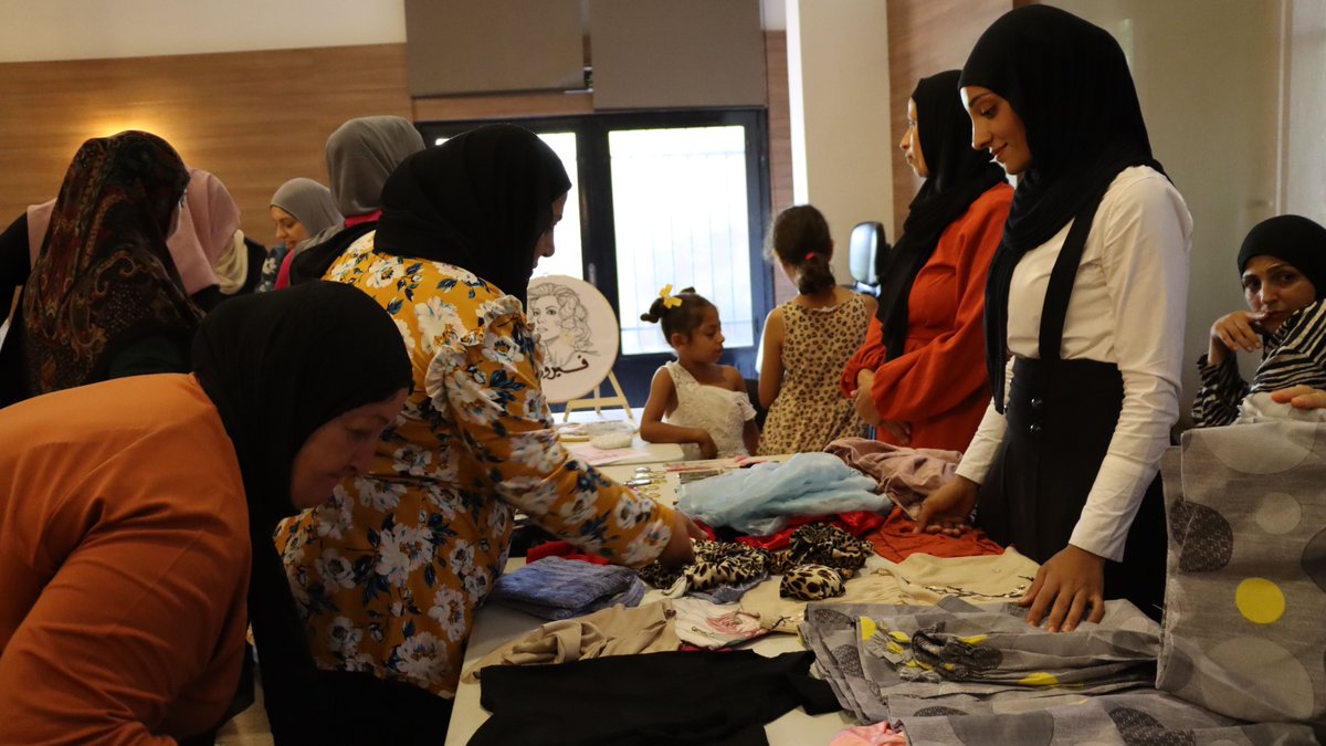 PARDLebanon's tweet photo. A Peek into the Recycled Clothing Sales Day in Saida Municipality, Aug 23, 2023!Thanks to PARD &amp; @sol_inter_si, with funding from Bizkaia, 50 empowered women showcased their creative upcycling skills after a 3-day workshop. Economic empowerment &amp; eco-sustainability at its best! https://t.co/WdsdXdC1dm
