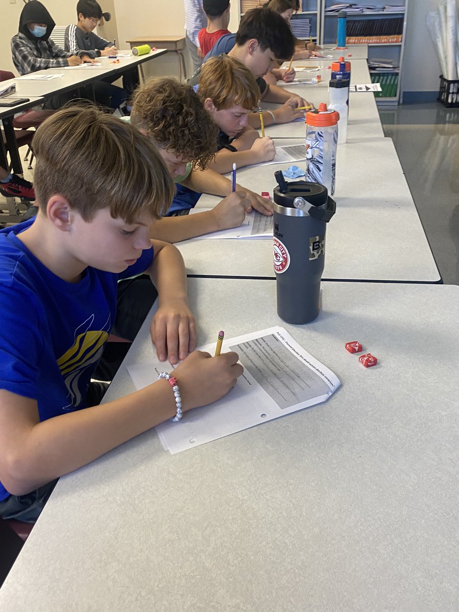 mserinthompson's tweet photo. Students in Mr. Alexander’s class got to experience different ways resources may be distributed throughout a society. Then they reflected on if they are “fair”. https://t.co/T4uEHVTWrT