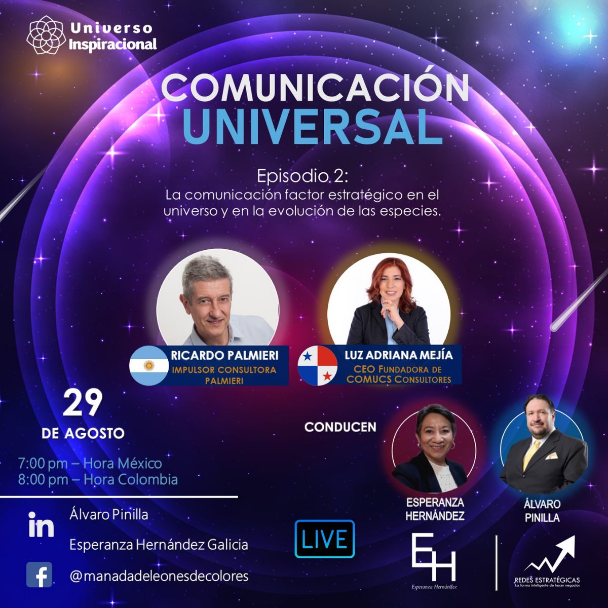 Hoy, live sobre #copywriting y #redaccion . Es una invitación para ti: shorturl.at/nrST7