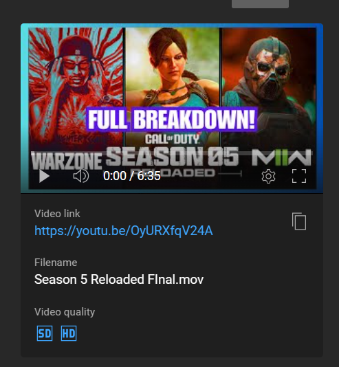 🔴NEW VIDEO UP! 🔴

🚨Season 5 Reloaded Coming TOMORROW and full blog breakdown right here.

💥Warzone (Resurgence, Battle Royale &amp; DMZ Updates
💥Multiplayer Updates (Map &amp; Modes)
💥New Camo Challenge Event
💥New Weapons and Operator Bundles Coming &amp; More

youtu.be/OyURXfqV24A