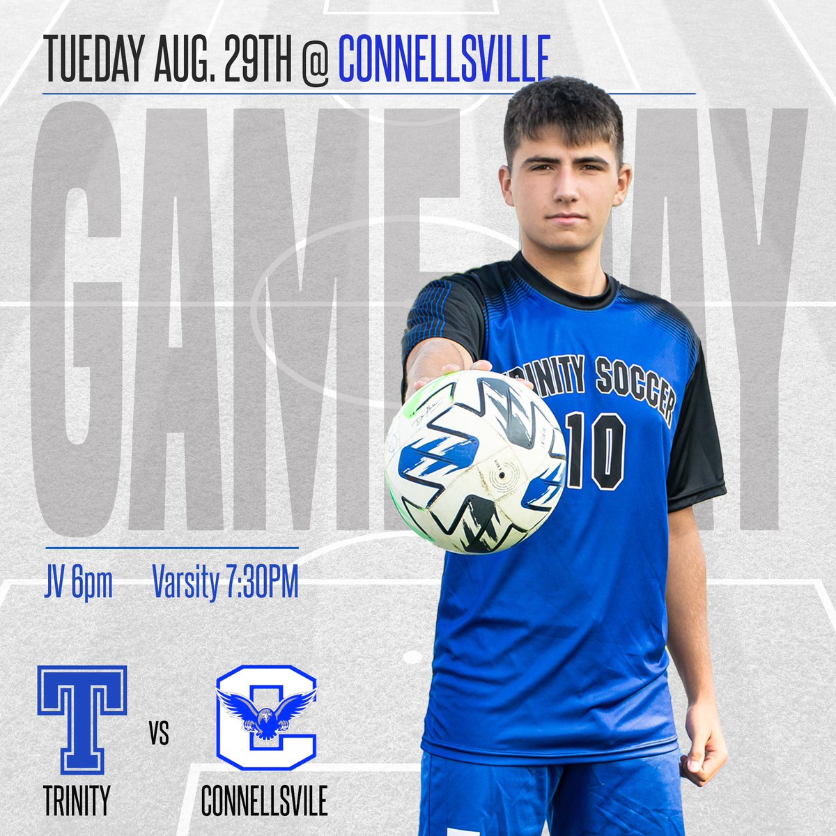 On the road to Connellsville for the first game of the season!  Let’s Go Hillers!! <a href="/Trinity_Hillers/">Trinity Athletics</a> <a href="/hillerhooliganz/">HILLER HOOLIGANS</a>