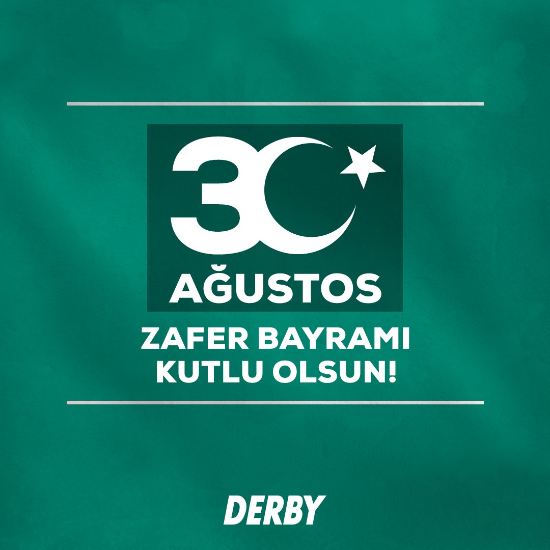 Büyük Taarruz’un 101. yıl dönümünde, Gazi Mustafa Kemal Atatürk’ü ve aziz şehitlerimizi rahmet ve şükranla anıyor, 30 Ağustos Zafer Bayramımızı kutluyoruz! #Derby #30Ağustos #ZaferBayramı