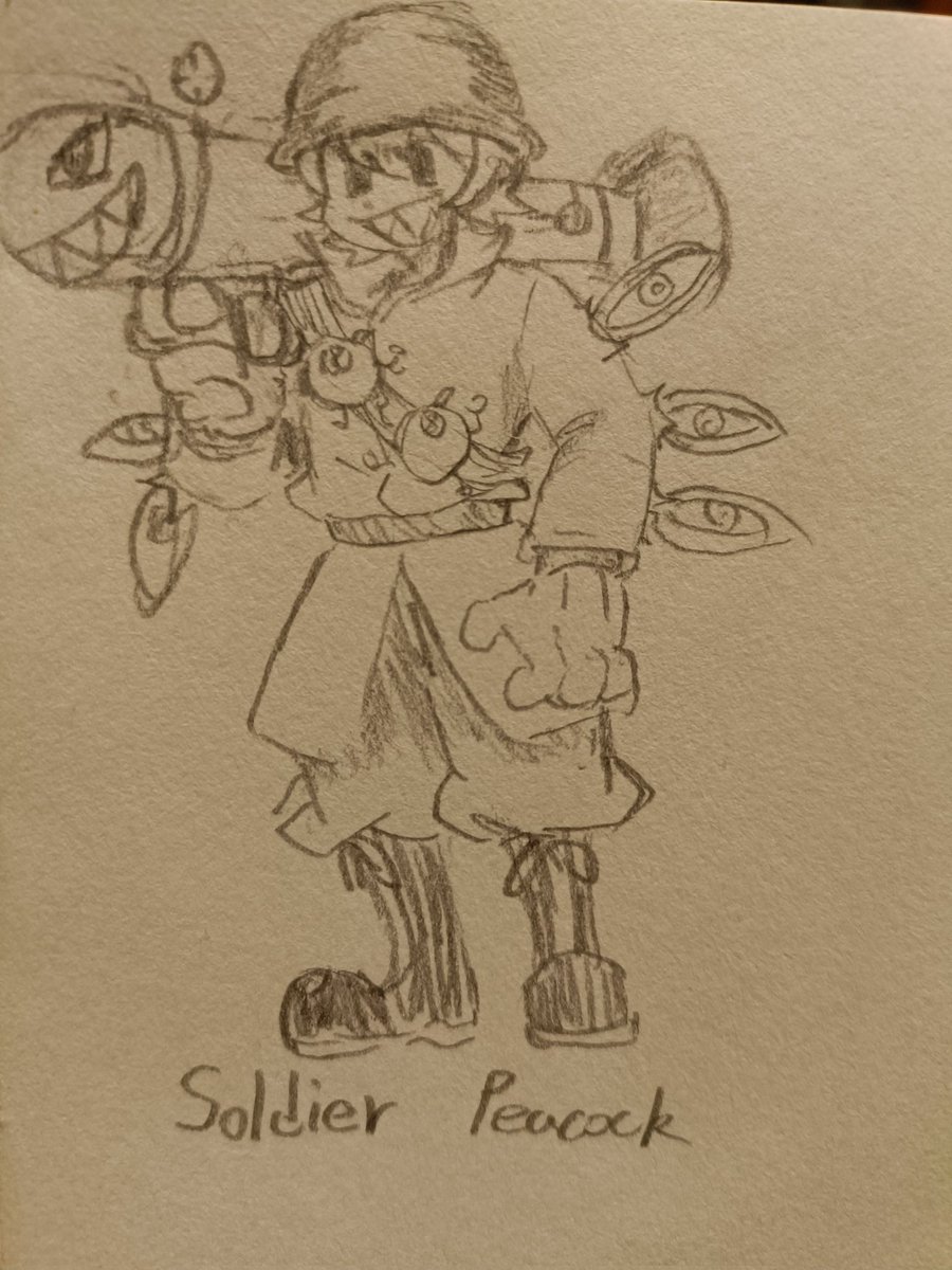 #skullgirlsfanart  lol,idea from <a href="/PeacockDaily/">Peacock arts (on break)</a>,I think it's so interesting seeing peacock wearing like soldier,maybe I will do other characters later
