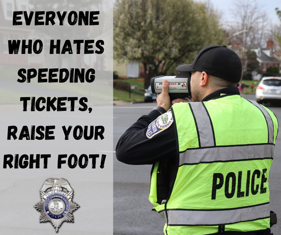 The speed limit never gets above 35 mph in Town of Herndon. Help keep Herndon roads safe for everyone, #RaiseYourRightFoot and slow down! 
🦥🐌🐢 #TrafficTipTuesday #HerndonPD
