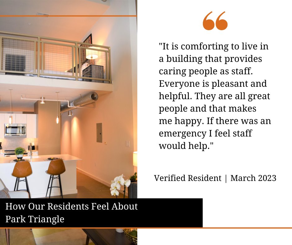 Testimonial Tuesday

Interested in hearing what our residents have to say? Check out this review!
#TestimonialTuesday #HowOurResidentsFeel
