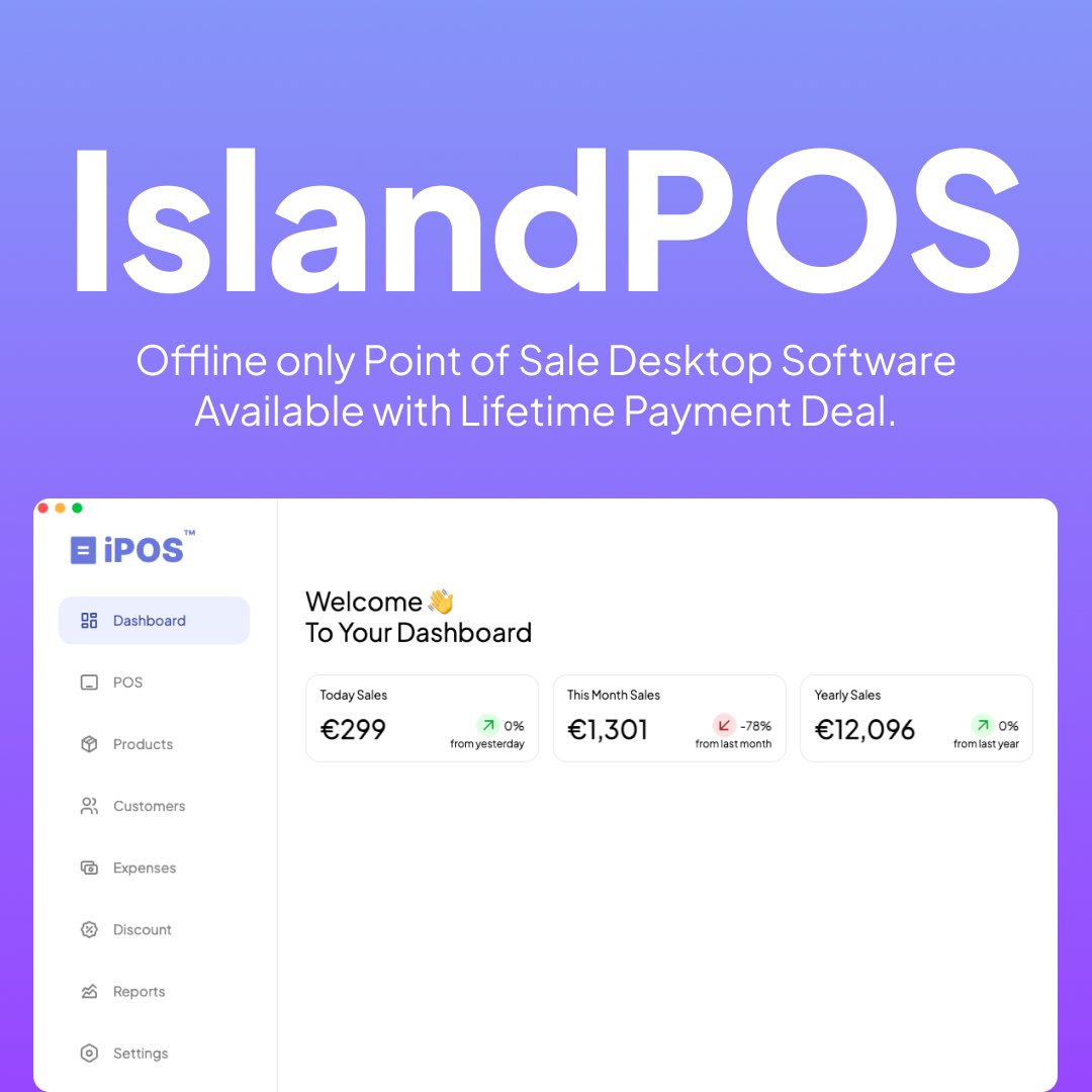 dhruvilxcode's tweet image. IslandPOS - Offline-only Point of Sale app. Available with a Lifetime Payment deal.
islandpos.vercel.app
#buildinginpublic #builidinpublic