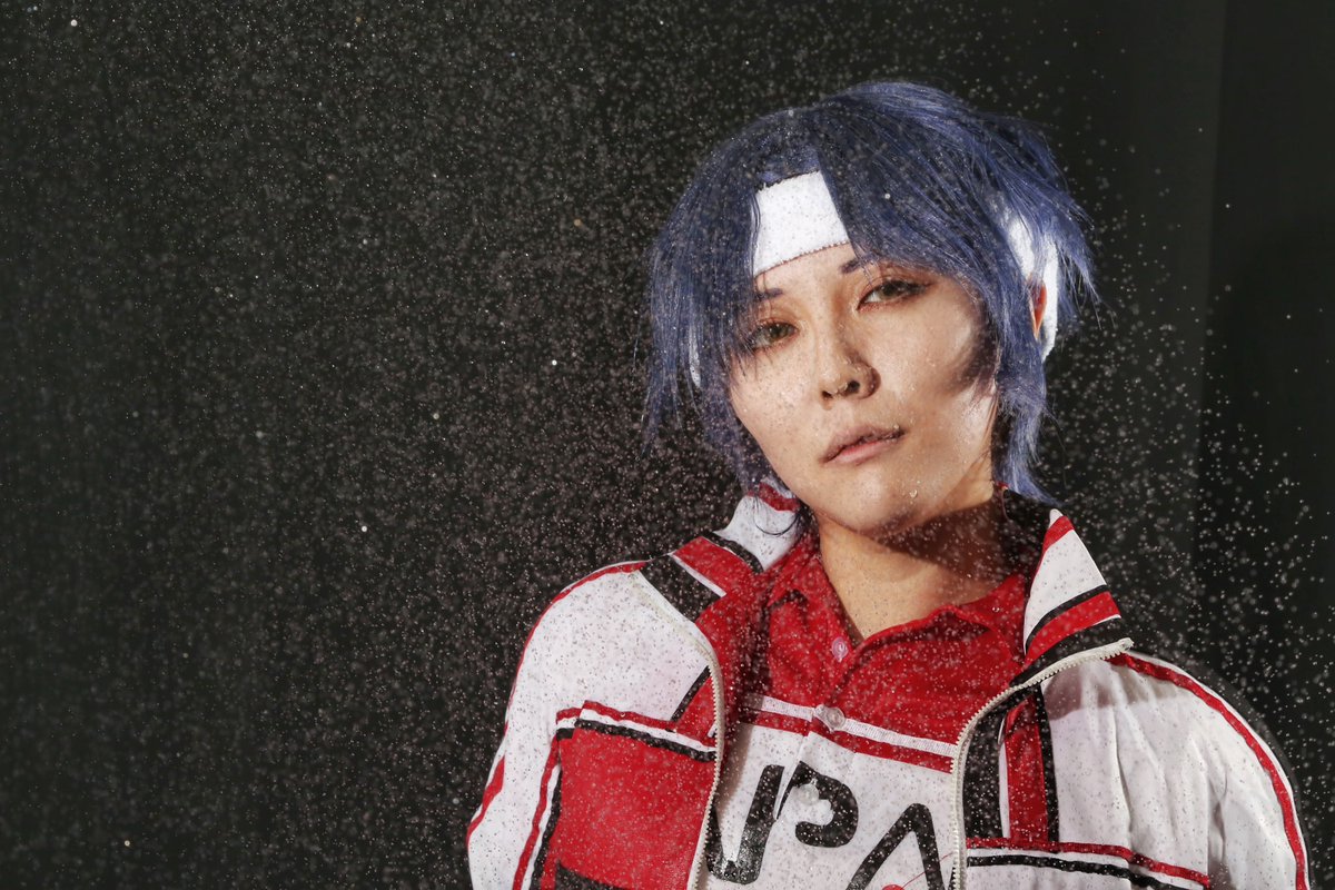 966H4cw's tweet image. 【Cosplay】Seiichi Yukimura🎾

スタジオのプレオープンイベントで黒ホリを使わせていただきました！
シャワーを頭から被ったり、床に少し張ることで水撮影できます🚿
オープンしたら是非遊びに行ってみてください‼️

📸@wtnb402 

 #studioN 
 #studioNプレオープンイベント
