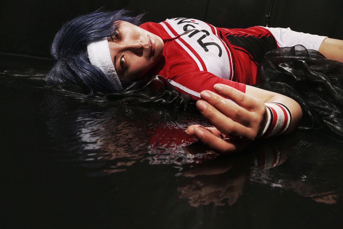 966H4cw's tweet image. 【Cosplay】Seiichi Yukimura🎾

スタジオのプレオープンイベントで黒ホリを使わせていただきました！
シャワーを頭から被ったり、床に少し張ることで水撮影できます🚿
オープンしたら是非遊びに行ってみてください‼️

📸@wtnb402 

 #studioN 
 #studioNプレオープンイベント