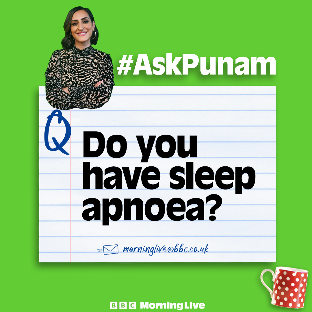 Up to 10 million people in the UK suffer from a form of Obstructive Sleep Apnoea, @DrPunamKrishan will be here on Friday to talk about it. 📧 How does sleep apnoea affect you? How do you try to get the best night's sleep possible? Let us know.