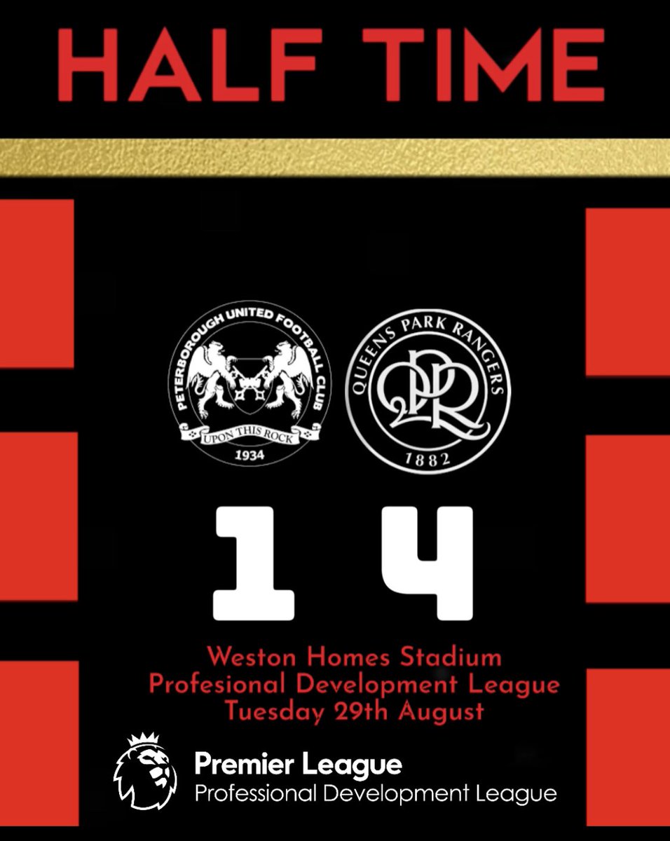 QPR_DS's tweet photo. WHAT A HALF ๐ฅ
A brace from Charlie Kelman and goals from Rafferty Pedder and Ziyad Larkeche give the Rโs a huge lead at the break.
๐ต๐ต 1-4 ๐ดโซ๏ธ
๐ฐ๏ธ 45โ
#QPR | #QPRDS | #QPRB | #PETQPR https://t.co/GDXqTWXtag
