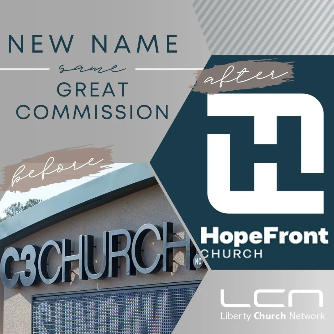 LibertyCNetwork's tweet image. We're so excited for two of our LCN churches in North Carolina that have recently rebranded, unveiling new names while standing strong in their unchanged mission to the great commission! #MakingDisciples #GreatCommission