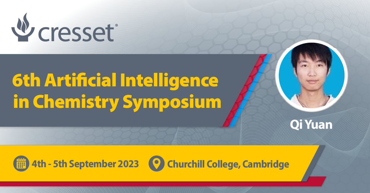 Next week, Qi Yuan will be attending the 6th Artificial Intelligence in Chemistry Symposium at Churchill College in Cambridge. If you're attending, reach out Qi to meet at the event.

#Drugdiscovery #AI #DMTA #CADDSoftware #DiscoveryCRO #smallmolecule