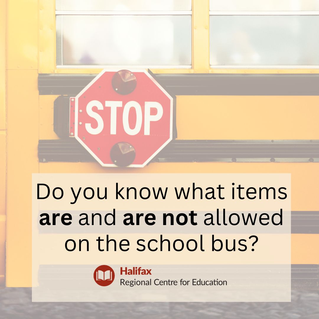Reminder: Do you know what you can and can't bring on the school bus? Learn more: ow.ly/5LJx50PqN9G