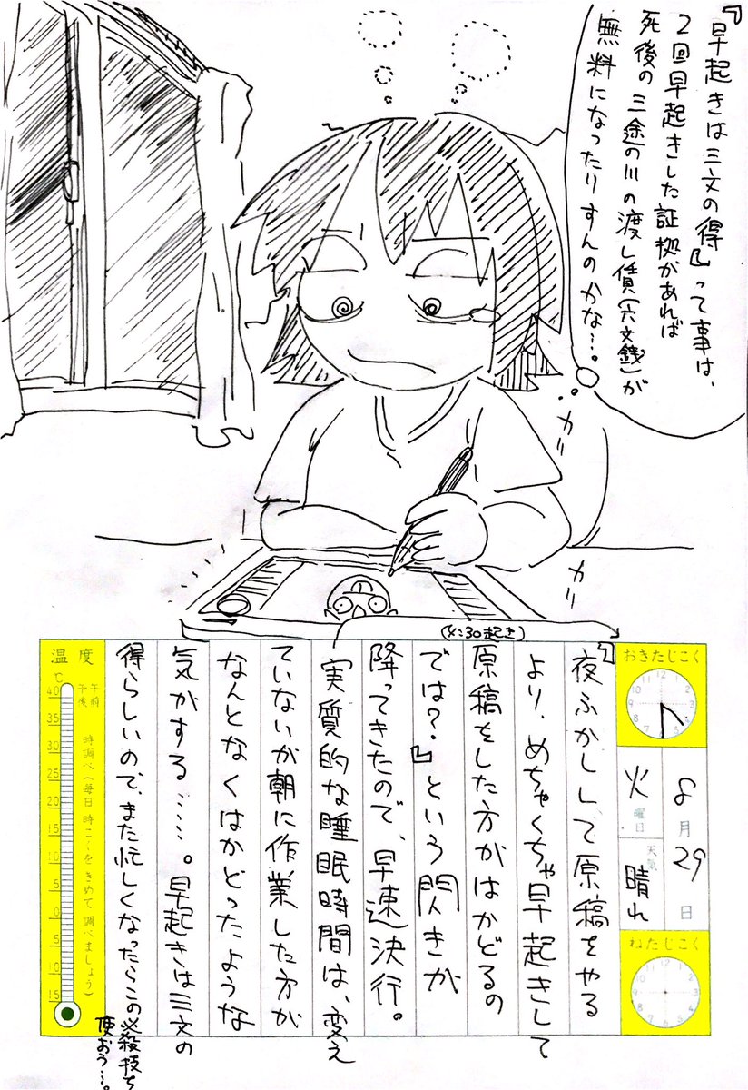 8/29の絵日記を描きました。 #絵日記 