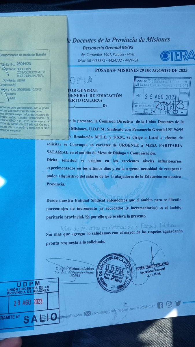 grillo141's tweet photo. hemos solicitado  la Convocatoria formal a Mesa Salarial a fin rediscutir montos acordados e incrementarlos  garantizando la no perdida de poder adquisitivo. entendemos a Mesa de Diálogo como el ámbito pertinente para alcanzar nuevos acuerdos que recompongan el salario Docente. https://t.co/QTDGd69Fnf