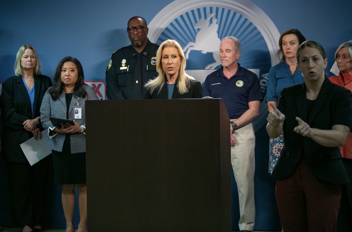 City of Jacksonville (@cityofjax) on Twitter photo Today at 12:05pm, <a href="/MayorDeegan/">Mayor Donna Deegan</a> and emergency officials will share the latest updates and information regarding our local preparations for Hurricane Idalia.
Please tune in to your local news stations and websites to watch and listen live. Today at 12:05pm, <a href="/MayorDeegan/">Mayor Donna Deegan</a> and emergency officials will share the latest updates and information regarding our local preparations for Hurricane Idalia.
Please tune in to your local news stations and websites to watch and listen live.