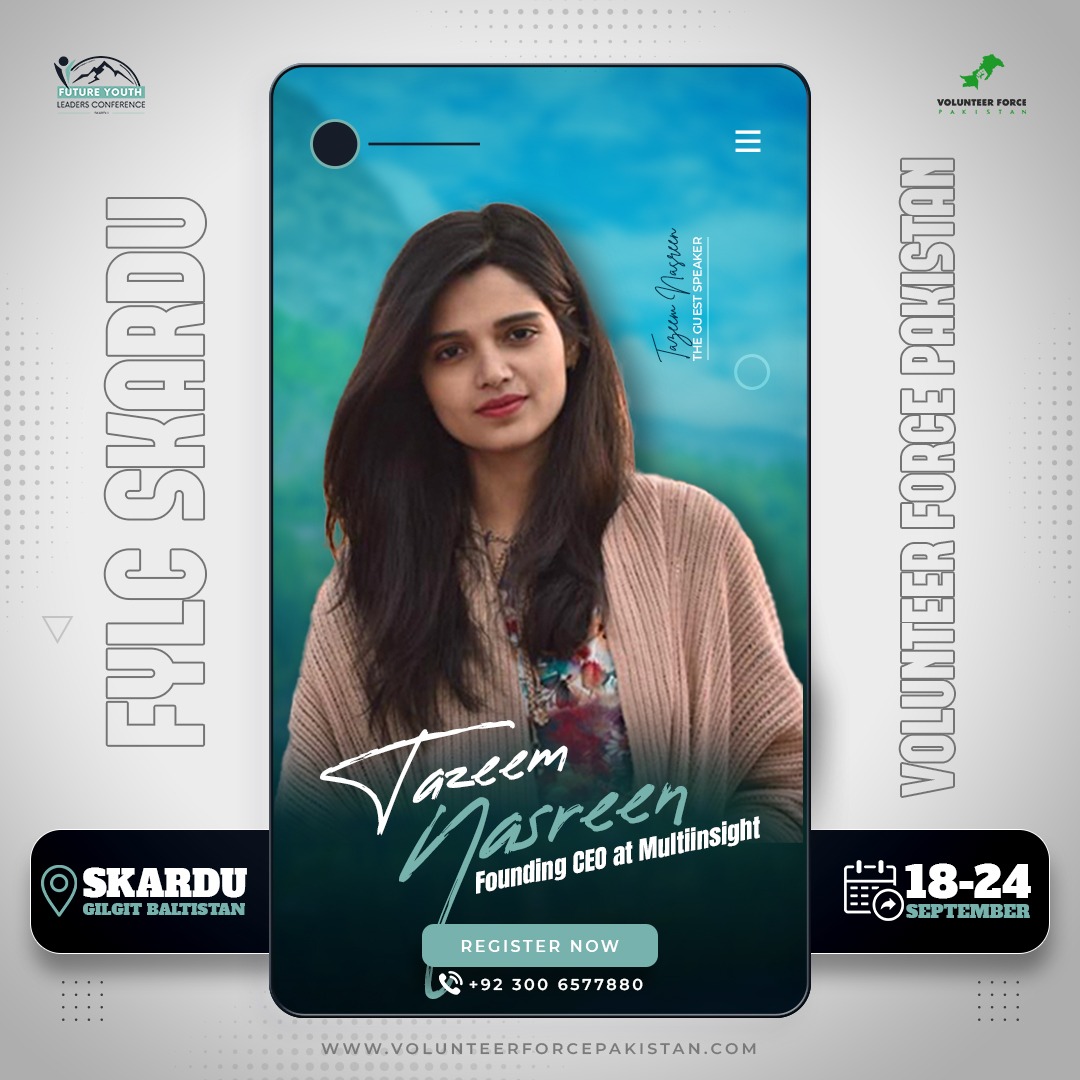 vforcepak's tweet photo. Join us in extending a warm welcome to 𝐓𝐚𝐳𝐞𝐞𝐦 𝐍𝐚𝐬𝐫𝐞𝐞𝐧, a true visionary and dynamic entrepreneur who will be gracing the stage as our distinguished guest speaker at upcoming FYLC by VFP.🏞️
https://t.co/NmxA5RpjBG
📆 18-24 Sep
📍Skardu Gilgit Baltistan
☎️ 0300 6577880 https://t.co/TtV6aYaceK