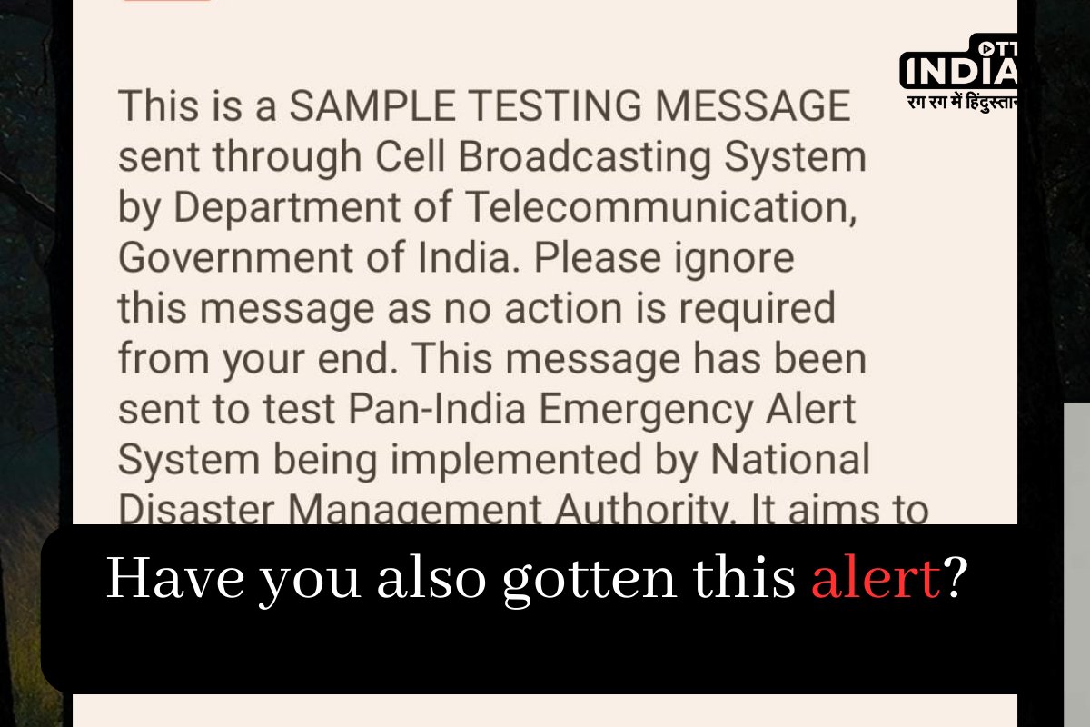 A senior government official announced on Thursday that the National Disaster Management Authority (NDMA) has begun testing the emergency cell broadcast system created by C-DOT that will inform citizens in the event of a natural disaster.

#ottindia #nationaldisaster #Trending