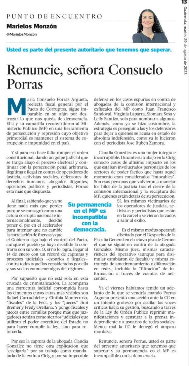 JosMChacn2's tweet photo. La mejor columna de hoy en PL https://t.co/9JbmSyBTLr