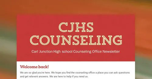 The counseling office will be sending a newsletter every few weeks this year with the latest and important information from our office.  We hope you've had a great start to the year!
buff.ly/3YTk8qK