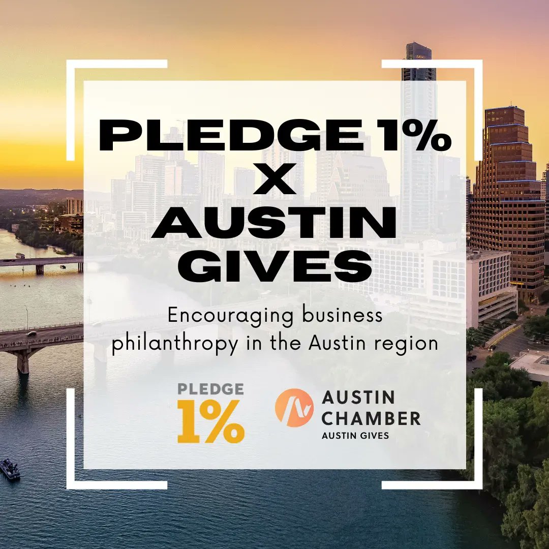 PledgeOne's tweet photo. 💥Big news!💥
We just announced a new partnership with @AustinChamber and #AustinGives to leverage our combined expertise, networks, and resources to provide more support to Austin companies interested in #socialimpact.
Learn more: https://t.co/yqdawdO9zk https://t.co/FoTkhesssg