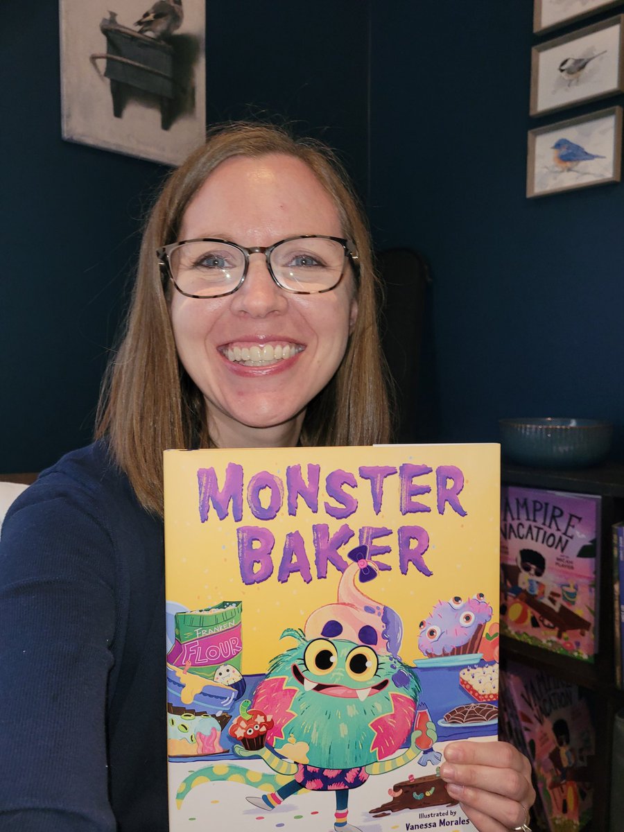 Today's the day 🥳 Happy Book Birthday to our little Monster Baker! So grateful for the whole team that made this sweet story into a book! @phonemova @LBeguiristain @jmcgowanbks @MacKidsBooks