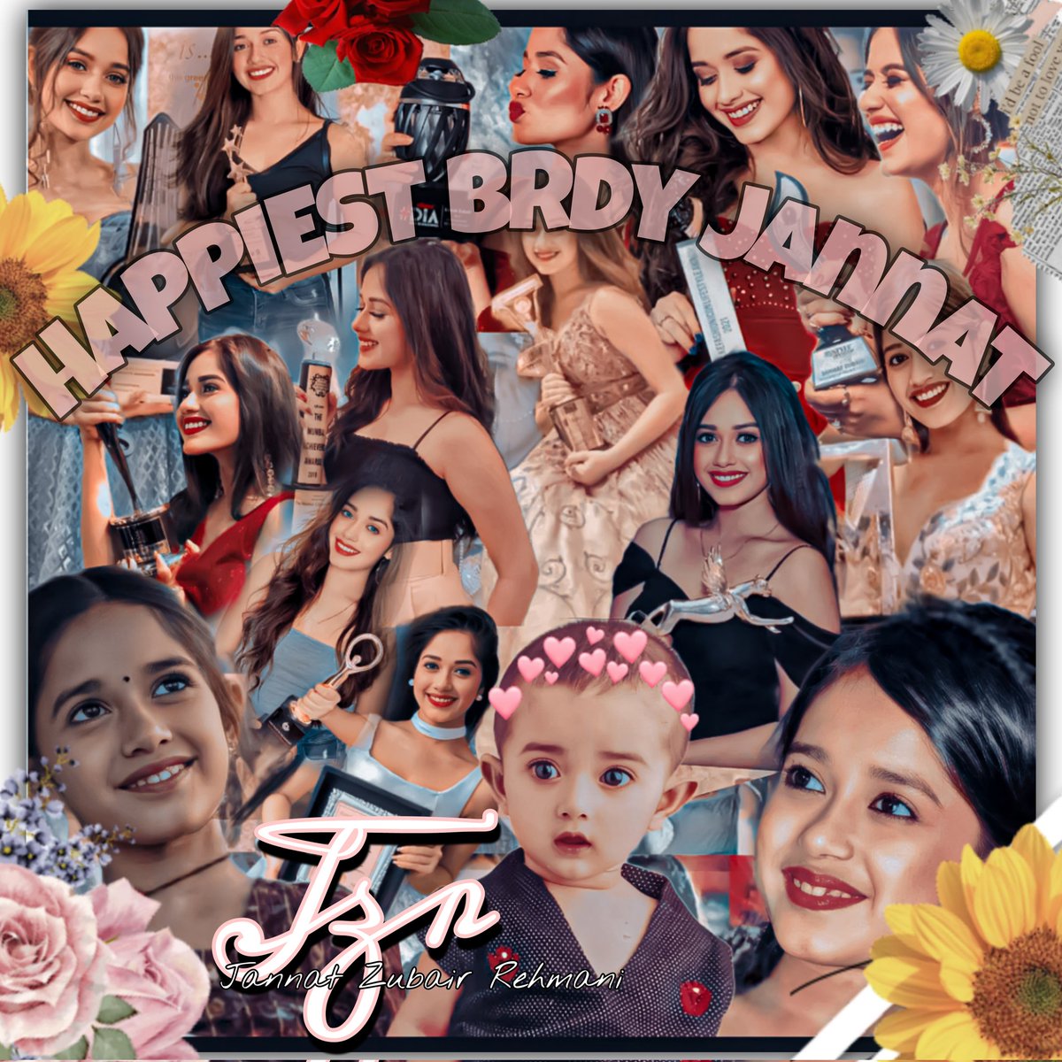 fainatxzainab's tweet photo. Wishing a glorious day to someone who already stays at the glory.

CHEERS TO 22 YEARS JANNAT 
#JannatZubair https://t.co/1znapgQisL