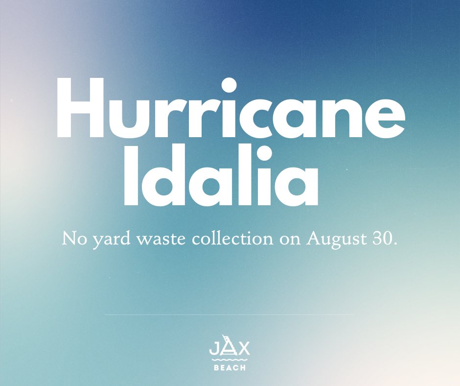 Wednesday's (August 30) yard waste collection is being postponed until Saturday, September 2. At this time, there are no other anticipated changes to sanitation services.