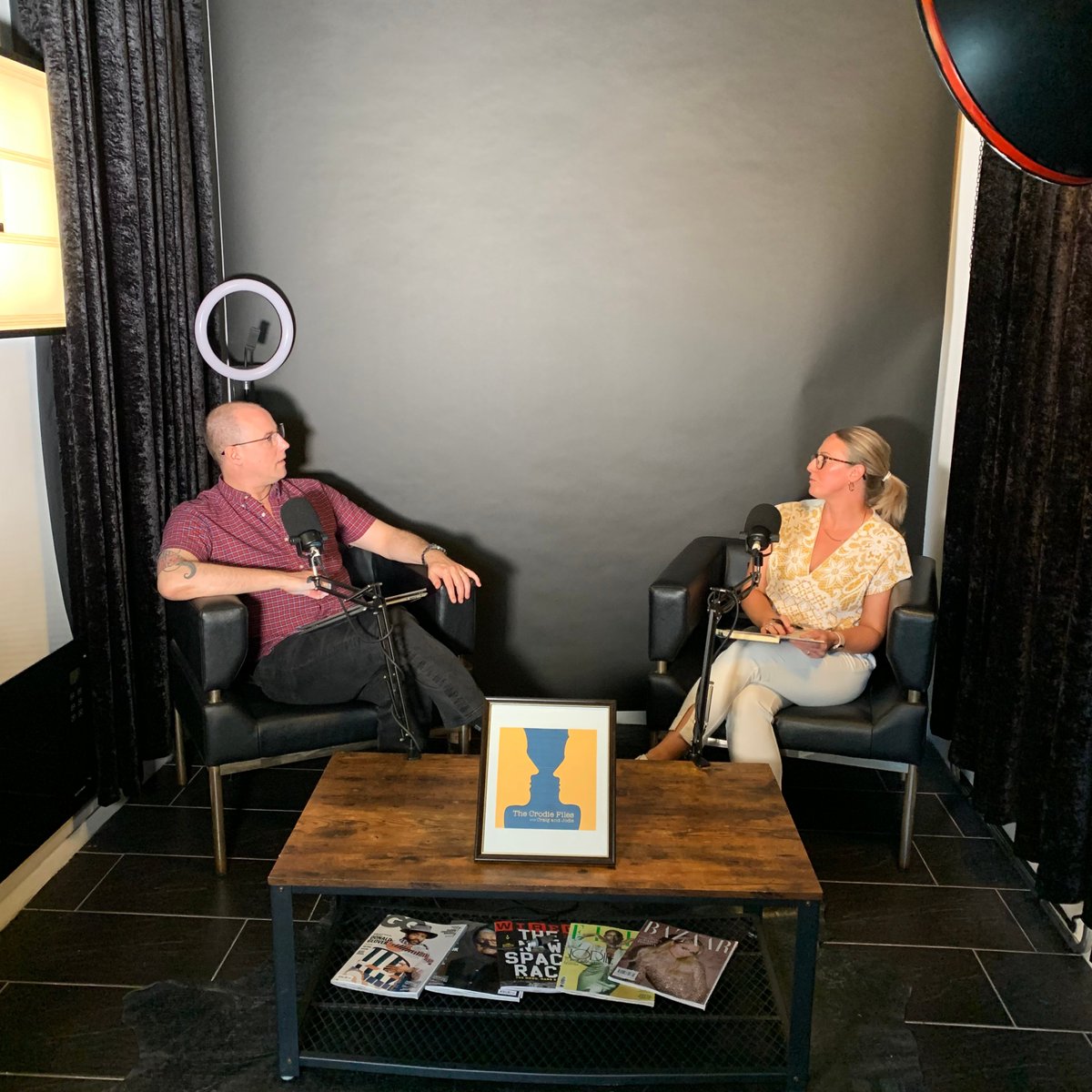 HotPatch_'s tweet photo. Here's a few more BTS snaps from when Craig and Jodie recorded their first ever  episode of "The Crodie Files" with us! 🤩

Ready to start your podcasting journey? HotPatch can help you make it happen! 🎙

#podcast #londonstudio #makespacework https://t.co/tV7LUb7HtN