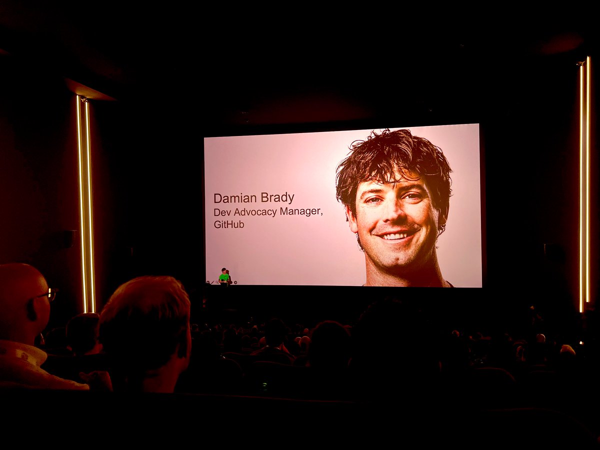Code Therapist 🇺🇦 (@code_therapist) on Twitter photo Listening to <a href="/damovisa/">Damian Brady 🥑 🏠</a>: „Your code is just a detail“ with popcorn at <a href="/dotnetday_ch/">DotNetDay CH</a> Listening to <a href="/damovisa/">Damian Brady 🥑 🏠</a>: „Your code is just a detail“ with popcorn at <a href="/dotnetday_ch/">DotNetDay CH</a>