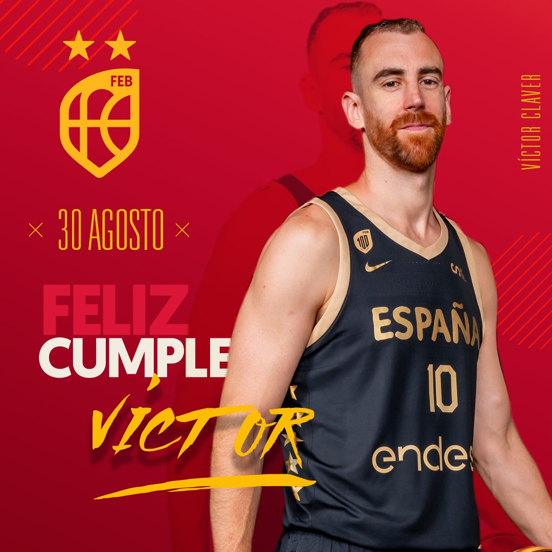 BaloncestoESP's tweet photo. 📆 Cumplir años con #LaFamilia disputando tu 4⃣ Mundial 😍

RT para FELICITAR a @Victor_Claver 🦂

#SomosEquipo https://t.co/YO8RPIriws