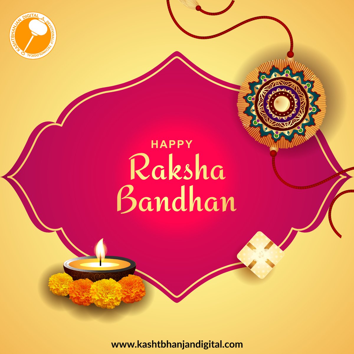 Thread of love and memories tied around our wrists. Happy Rakshabandhan! 🌟 

Kashtbhanjan Digital

#rakhiday #siblingbond #traditionalive #festivaloflove #joyfulmoments #rakhifestivities #frothersisterlove #rakhijoy #cherishedtimes #rakhimagic #familytogetherness #rakhitradition