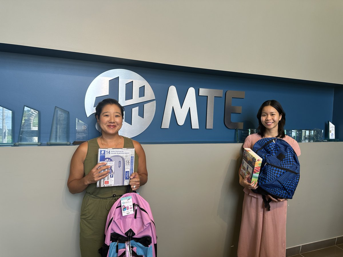 Our Women in STEM Committee recently led a school supply drive in support of local organizations that provide resources to mothers and caregivers in need. We donated supplies to United Way Elgin Middlesex’s Best First Day campaign and Mamas for Mamas KW’s Back-To-School program.